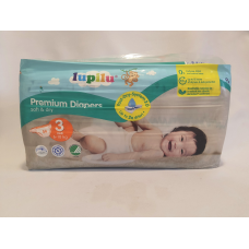 Підгузки Lupilu soft&dry підгузники преміум 3 розміру  (6-10 кг) 56 шт