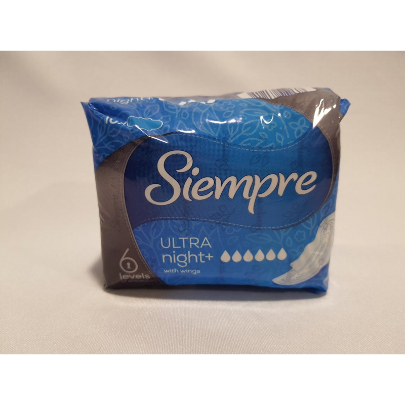 Гігієнічні прокладки Siempre 6 краплі 10 шт. в упаковці, Італія